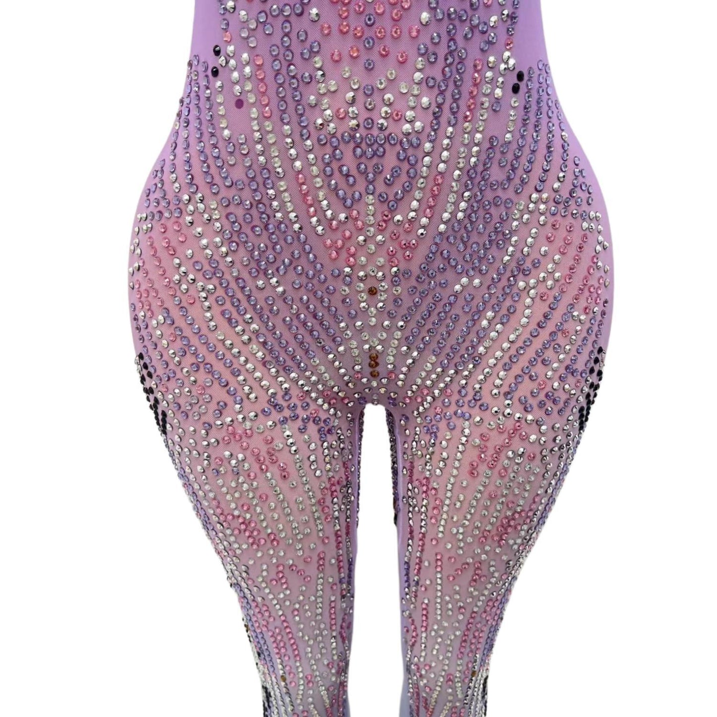 CELESINYI Ziyu Crystal Lavender Jumpsuit