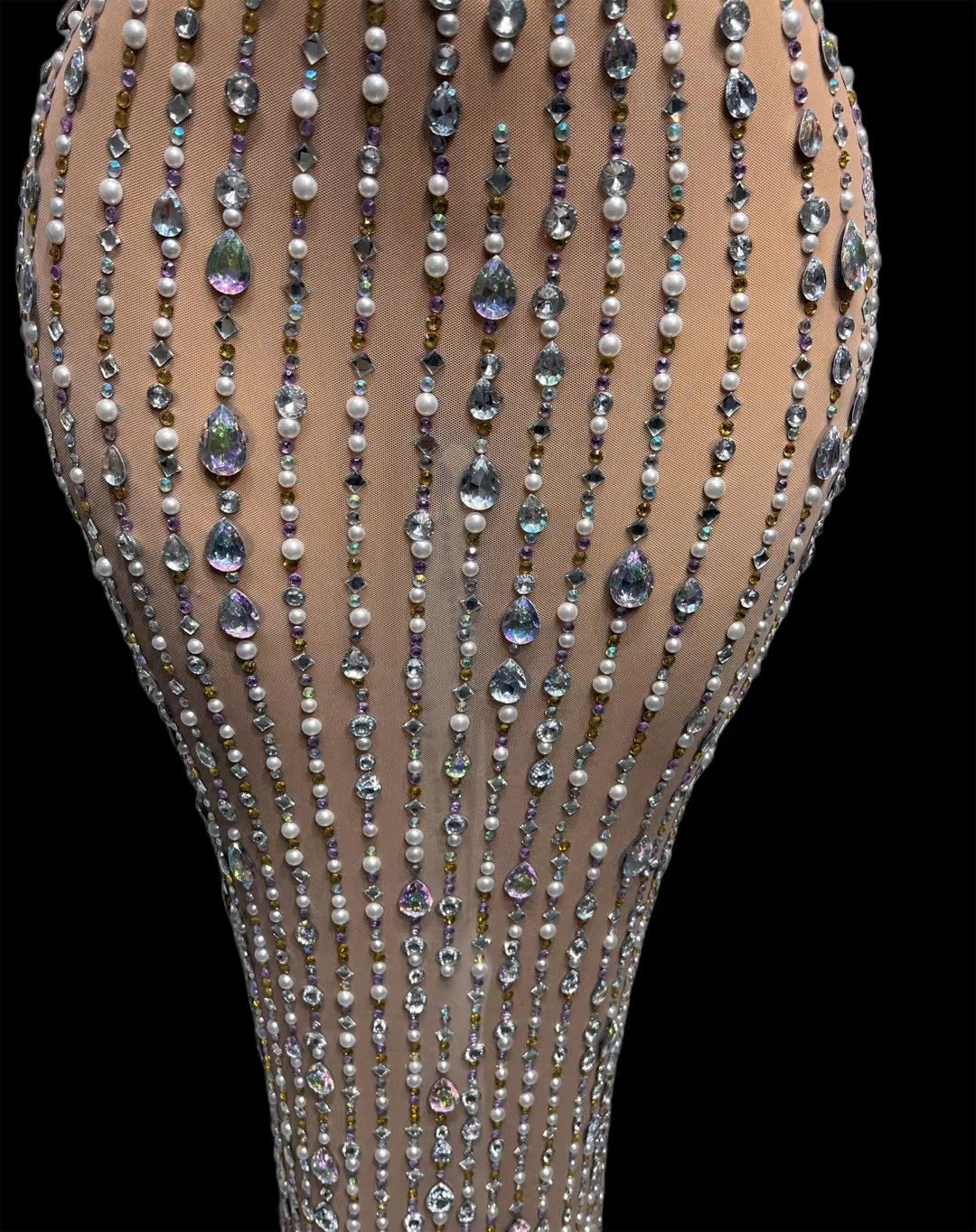CELESINYI Xianglianfenti Crystal Necklace Set
