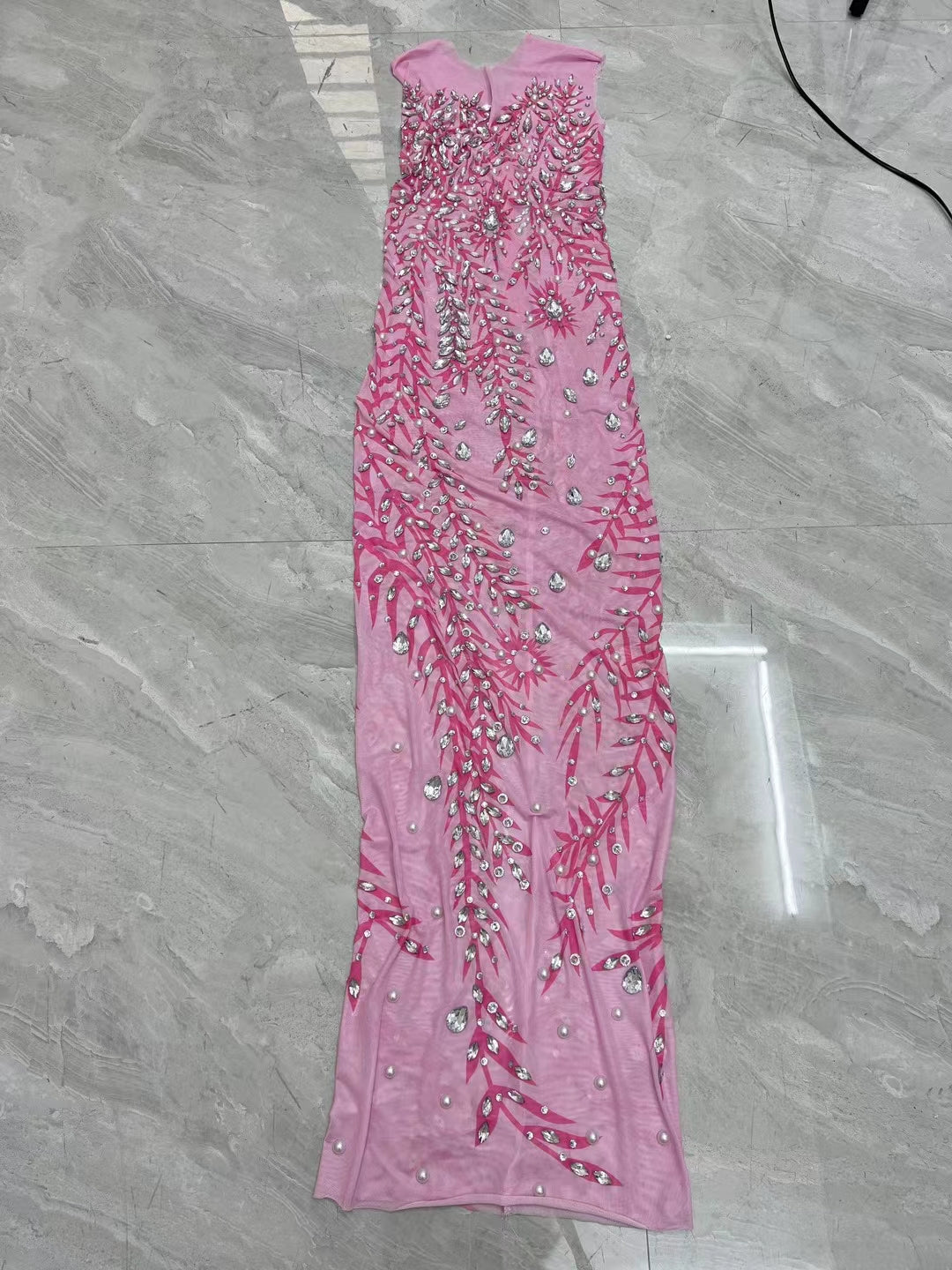 CELESINYI Fenzhu Crystal Pink Gown