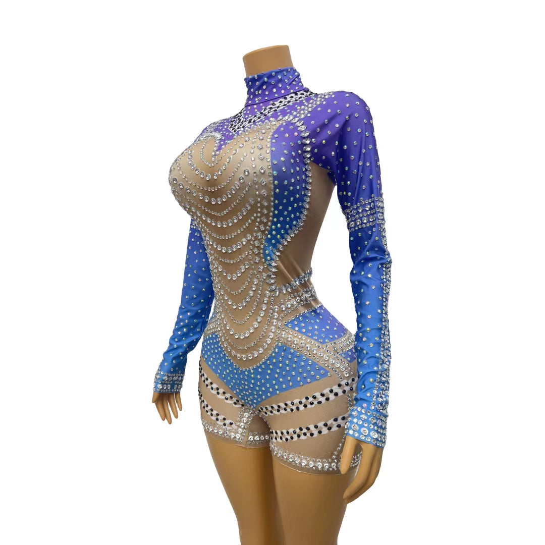 CELESINYI Wanxia Crystal Leotard