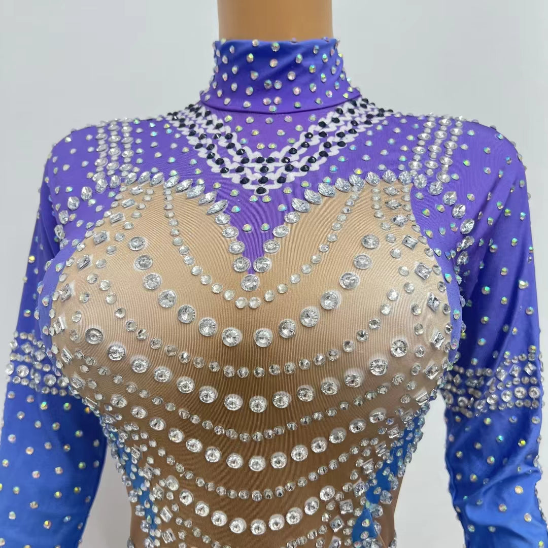 CELESINYI Wanxia Crystal Leotard