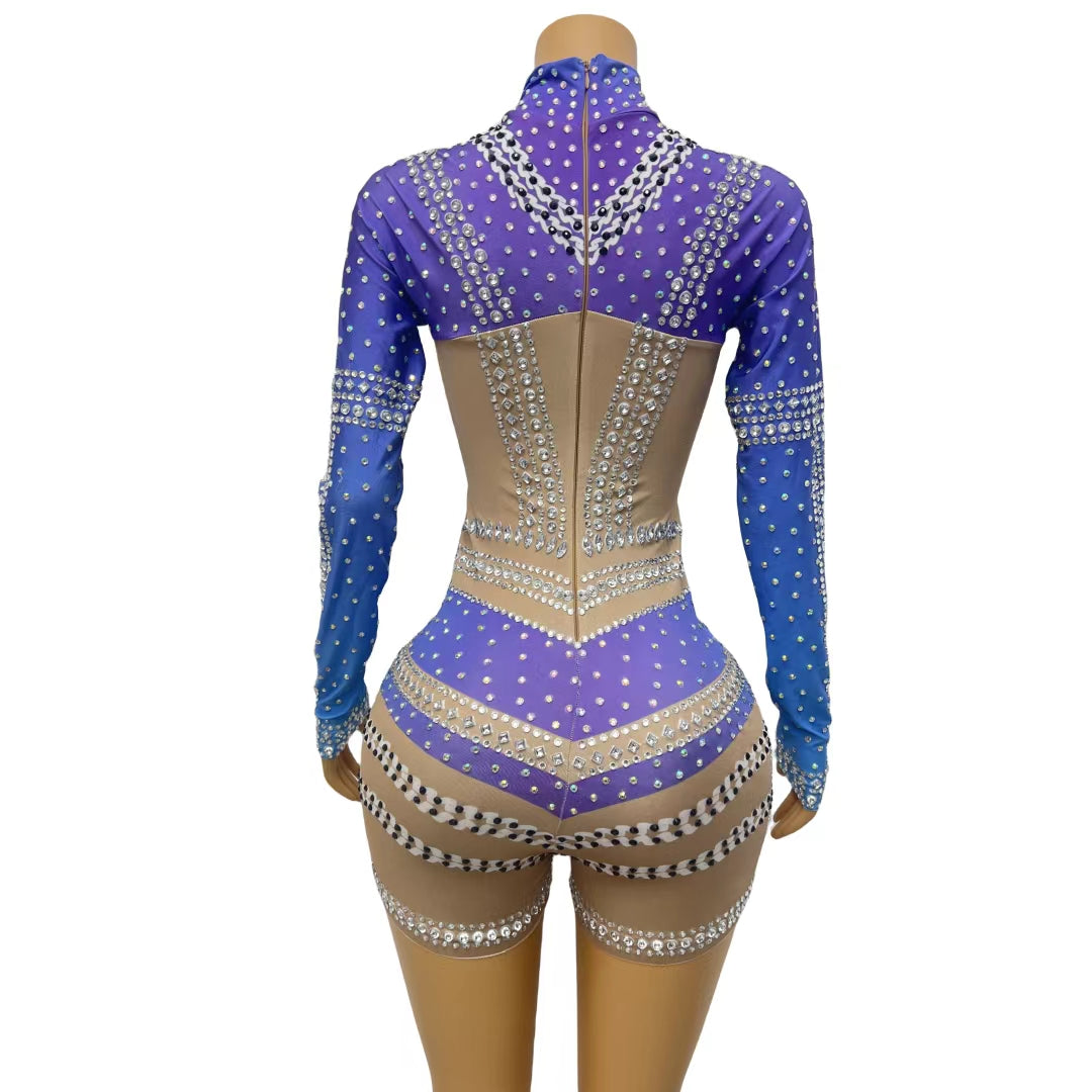CELESINYI Wanxia Crystal Leotard
