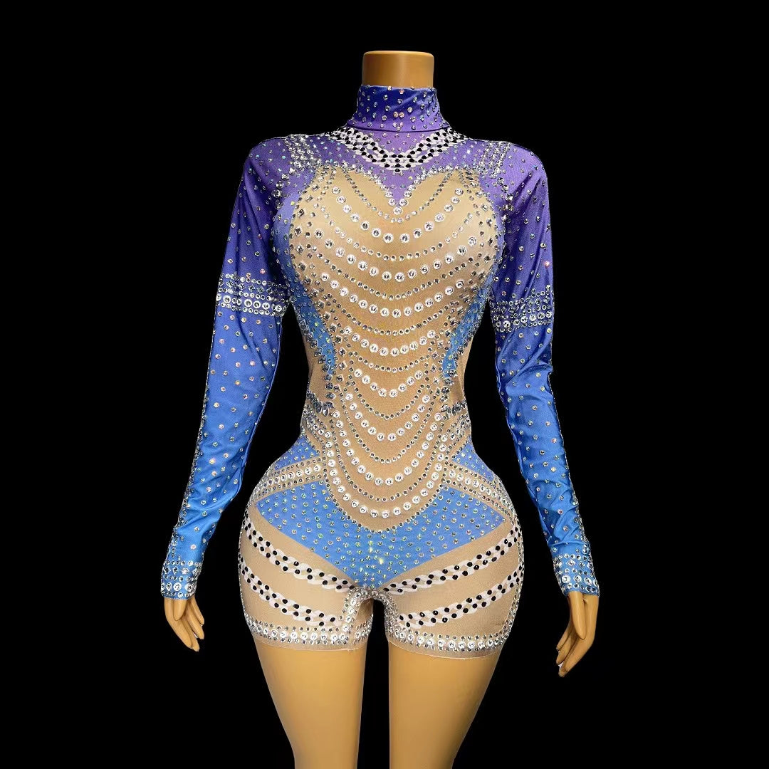 CELESINYI Wanxia Crystal Leotard