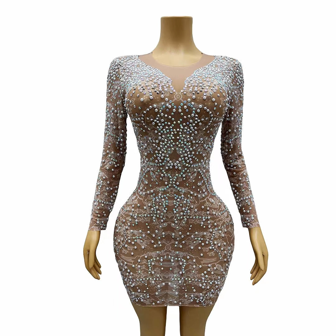 CELESINYI Tenghua Crystal Flower Gown