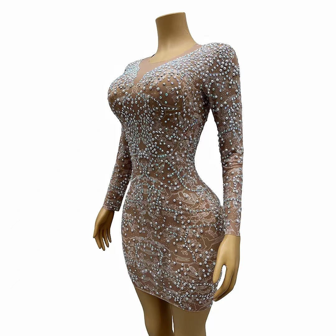 CELESINYI Tenghua Crystal Flower Gown