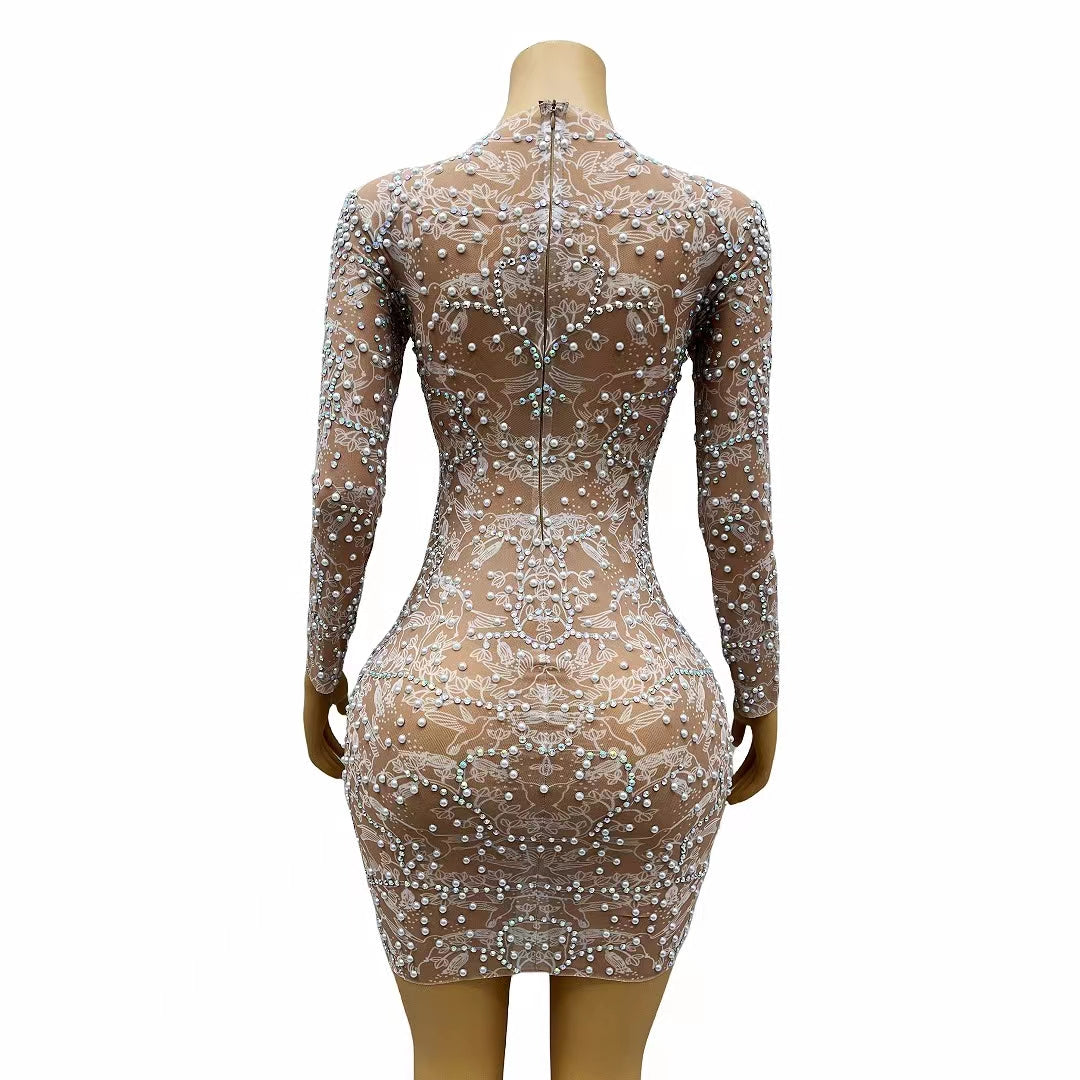 CELESINYI Tenghua Crystal Flower Gown