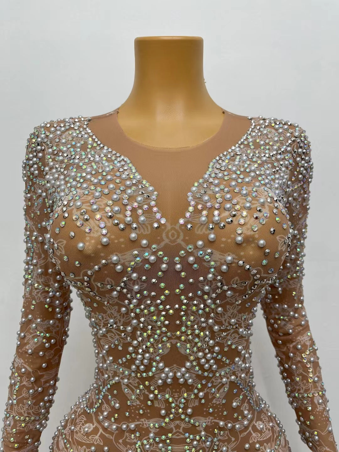 CELESINYI Tenghua Crystal Flower Gown