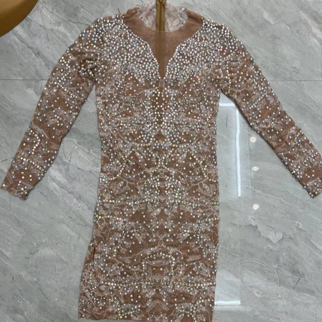 CELESINYI Tenghua Crystal Flower Gown