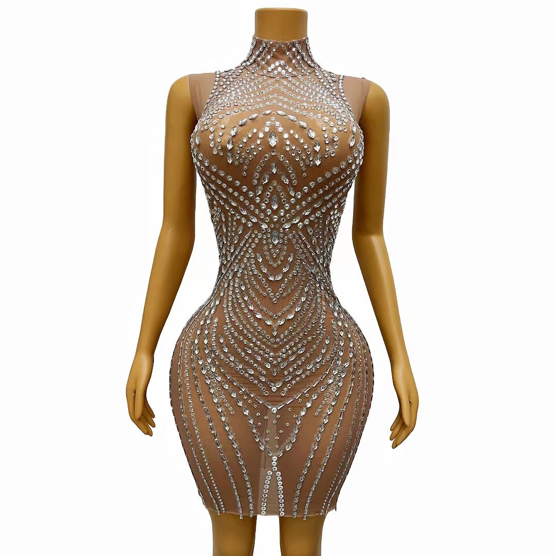 CELESINYI Tianzhu Crystal Art Deco Gown