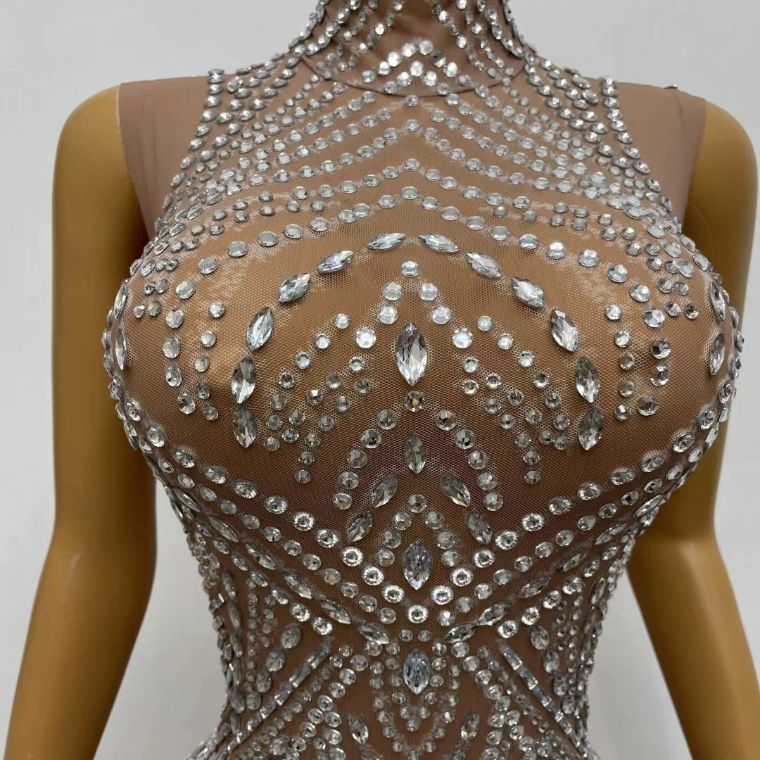 CELESINYI Tianzhu Crystal Art Deco Gown
