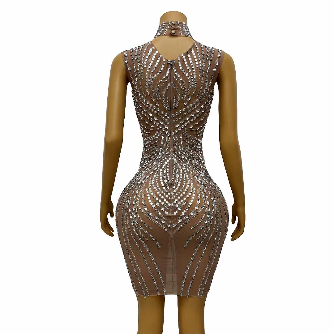 CELESINYI Tianzhu Crystal Art Deco Gown