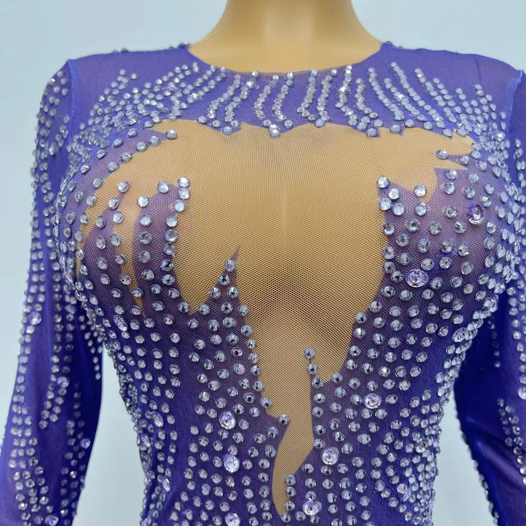 CELESINYI Zixu Crystal Purple Gown
