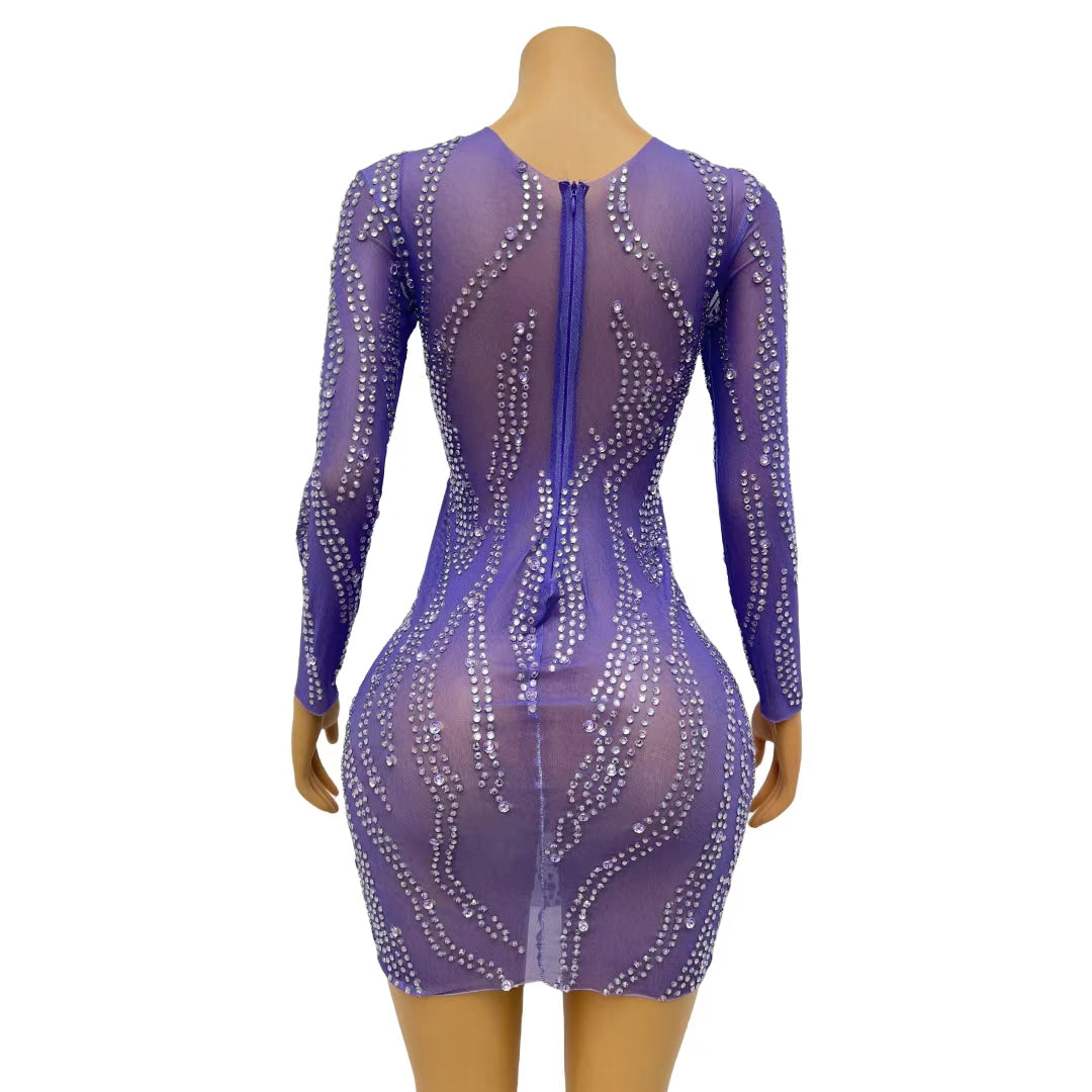 CELESINYI Zixu Crystal Purple Gown