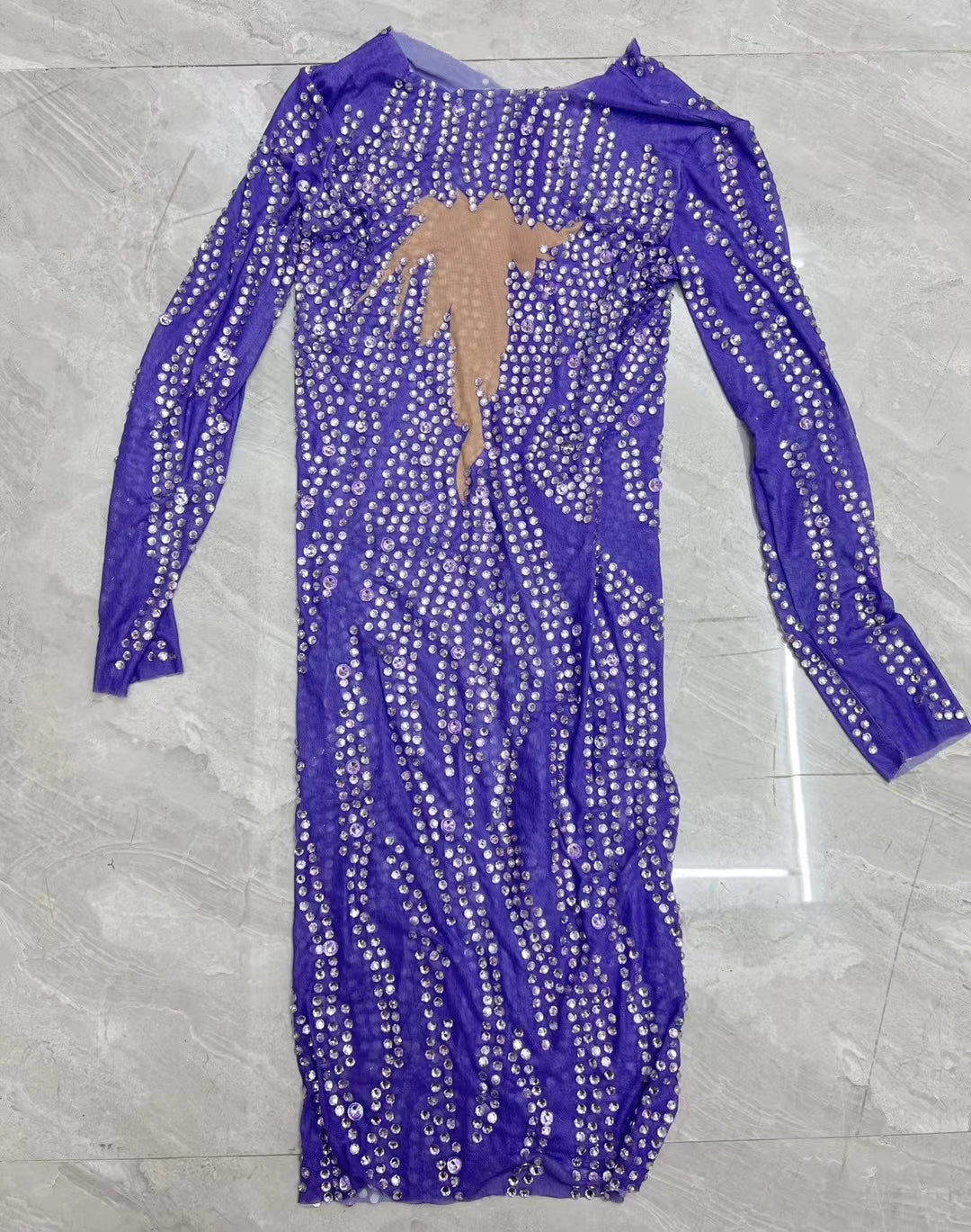 CELESINYI Zixu Crystal Purple Gown