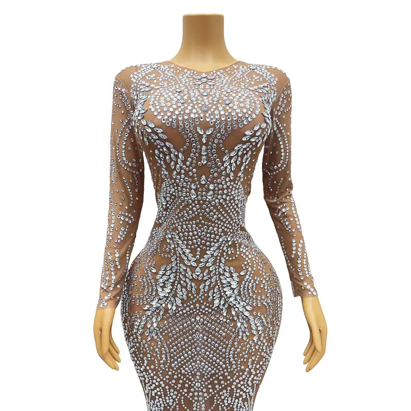 CELESINYI Piaoxu Crystal Chandelier Gown