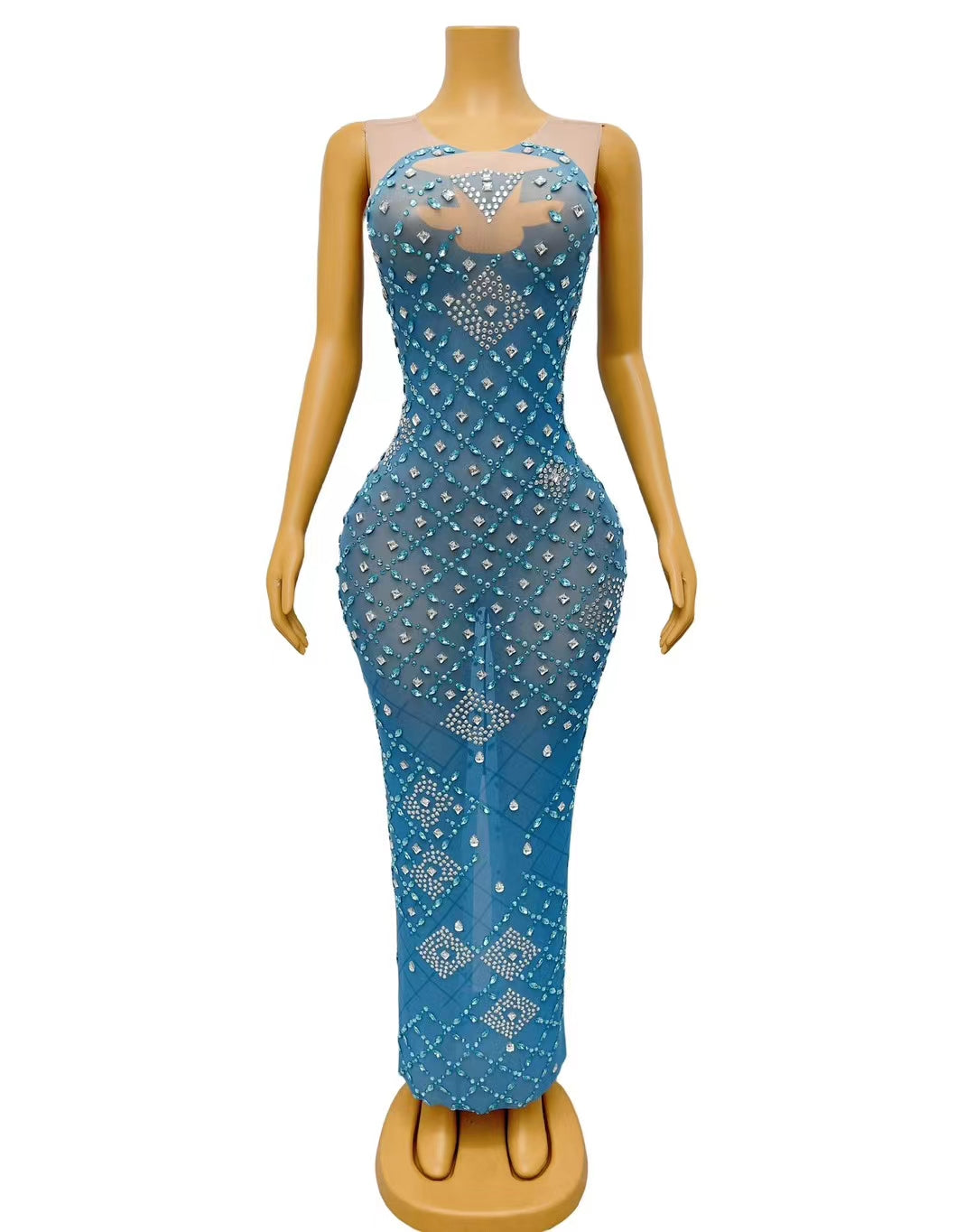 CELESINYI Lanshuijing Crystal Blue Gown
