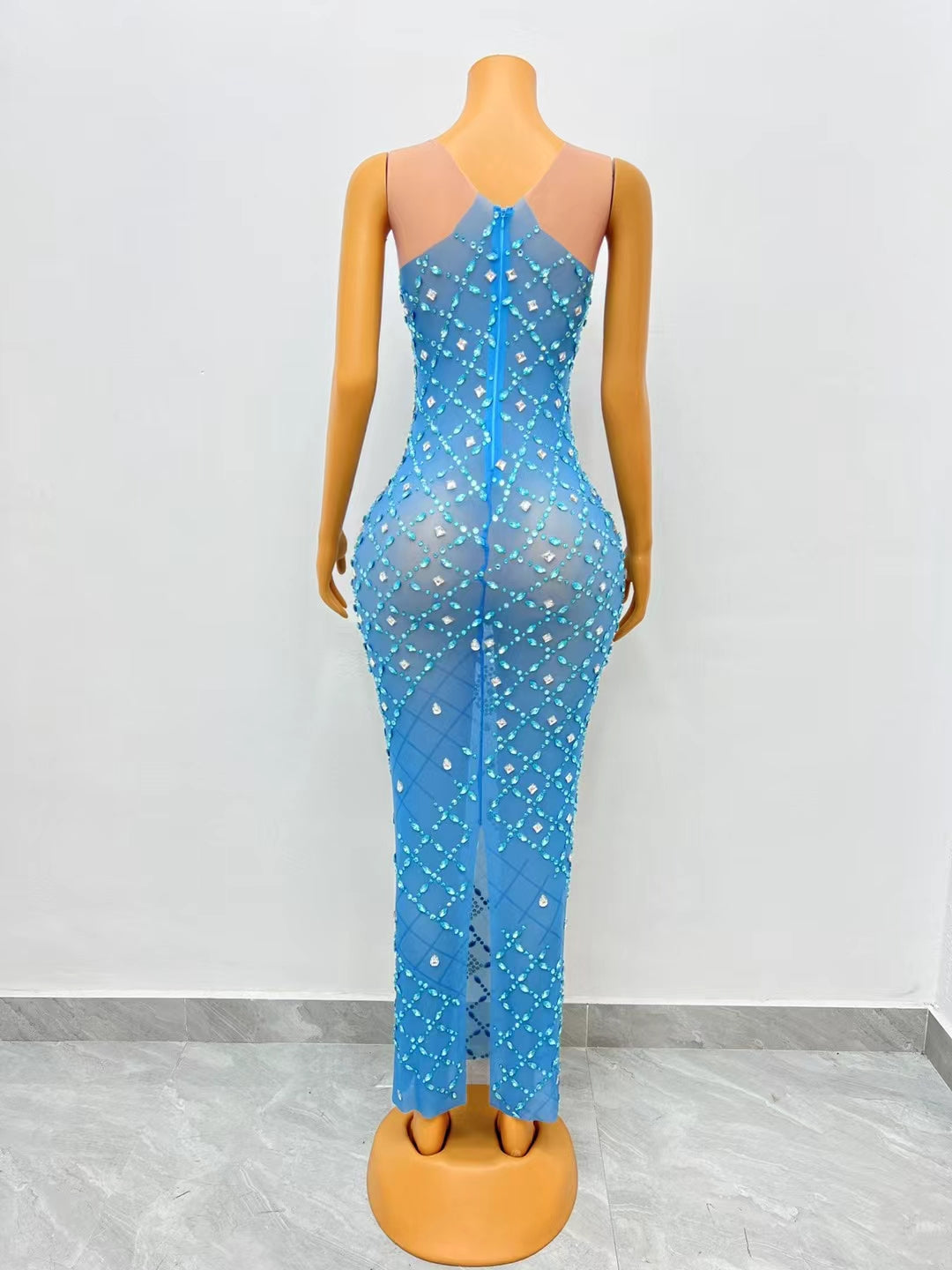 CELESINYI Lanshuijing Crystal Blue Gown