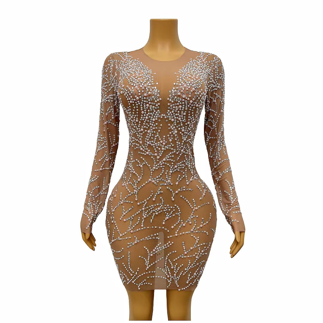 CELESINYI Yinya Crystal Coral Gown