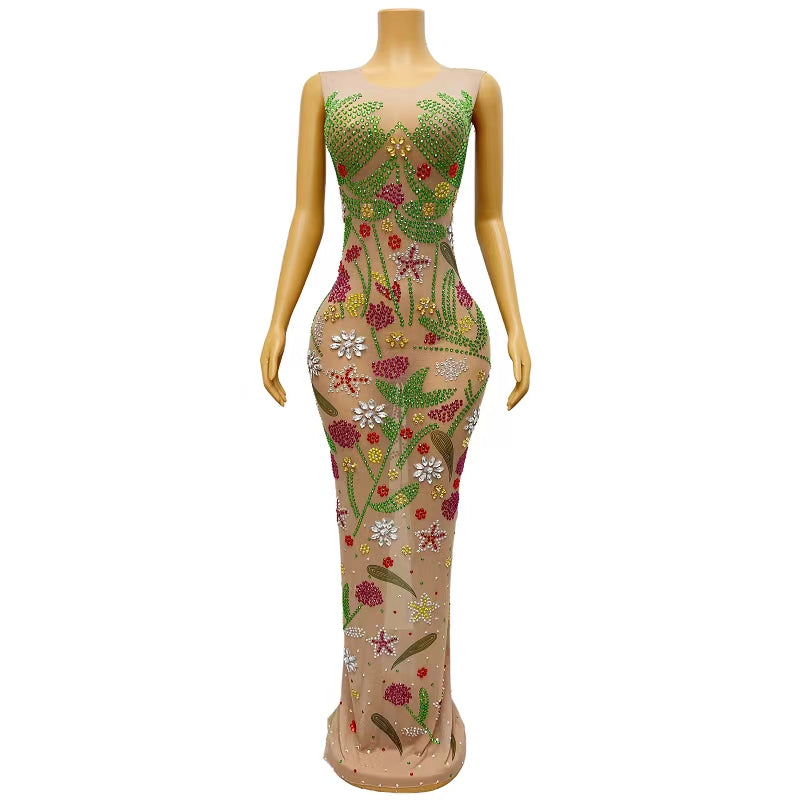 CELESINYI Youhua Crystal Painting Gown