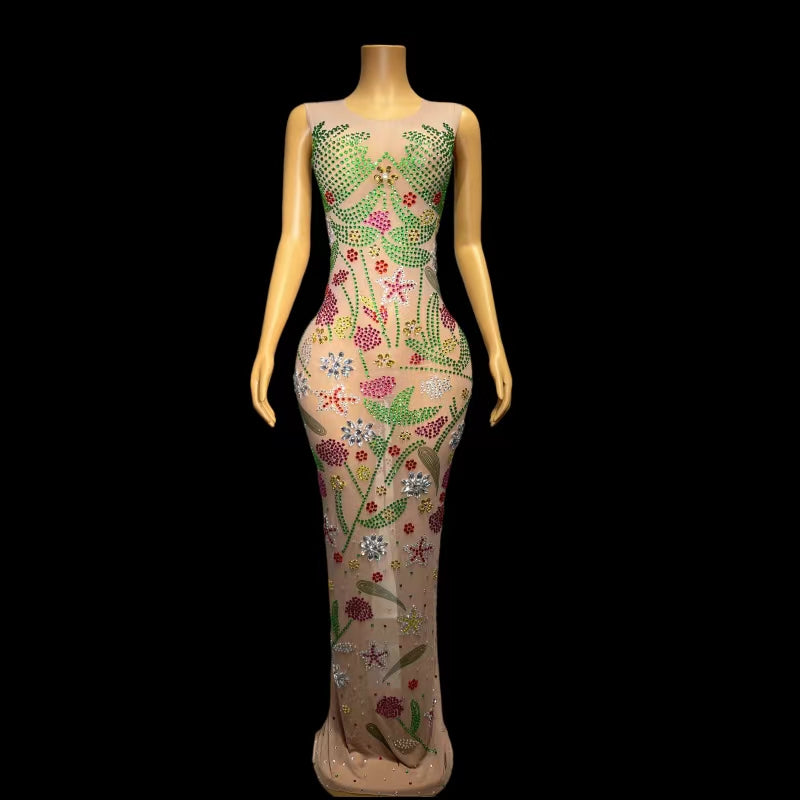CELESINYI Youhua Crystal Painting Gown