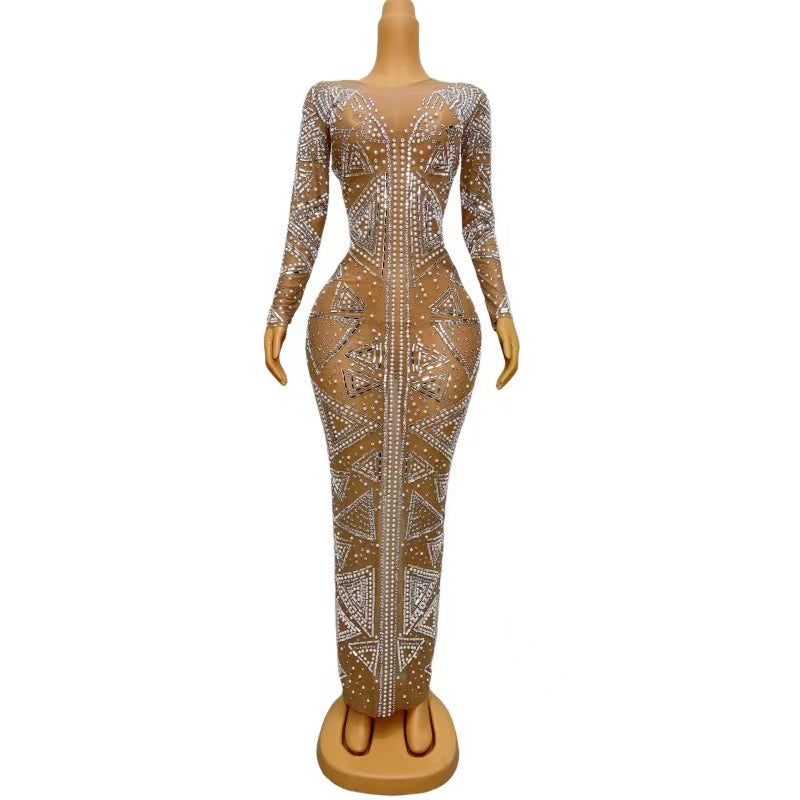 CELESINYI Yixing Crystal Triangle Gown