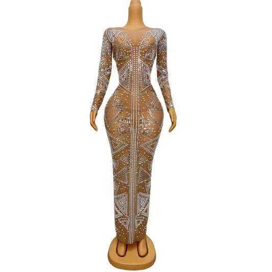 CELESINYI Yixing Crystal Triangle Gown