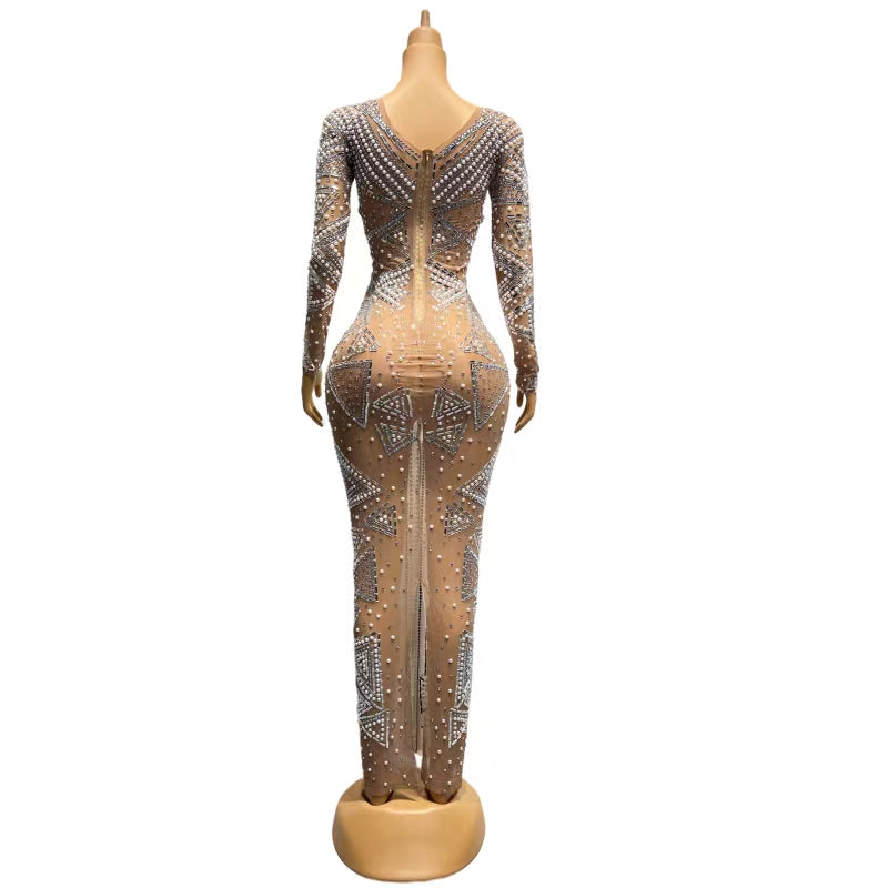 CELESINYI Yixing Crystal Triangle Gown