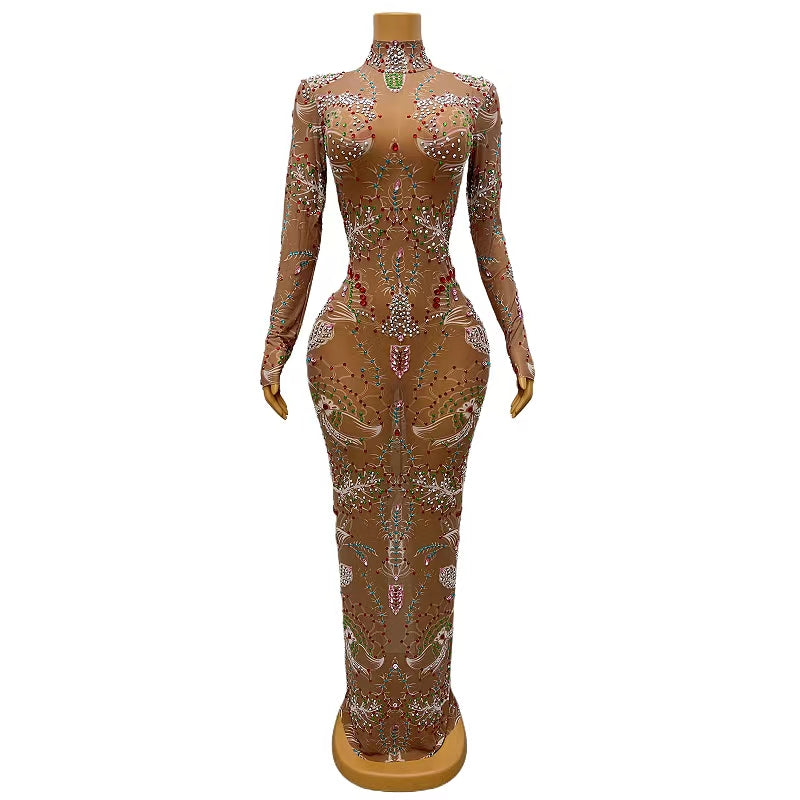CELESINYI Xianhua Crystal Flower Gown