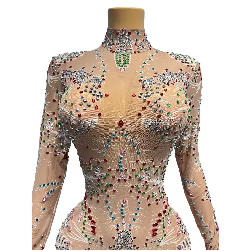 CELESINYI Xianhua Crystal Flower Gown