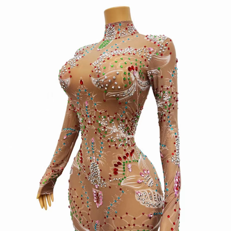 CELESINYI Xianhua Crystal Flower Gown