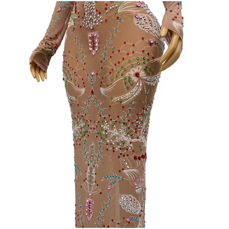 CELESINYI Xianhua Crystal Flower Gown