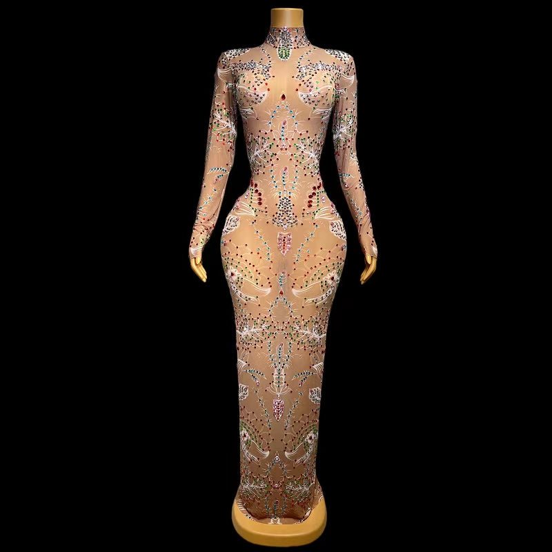 CELESINYI Xianhua Crystal Flower Gown