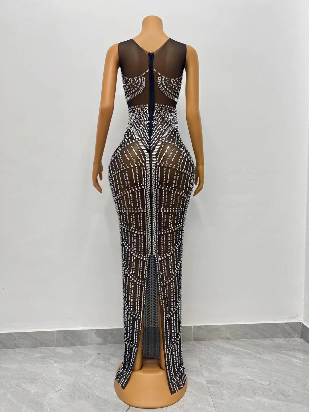 CELESINYI Zhizhuwang Crystal Web Gown