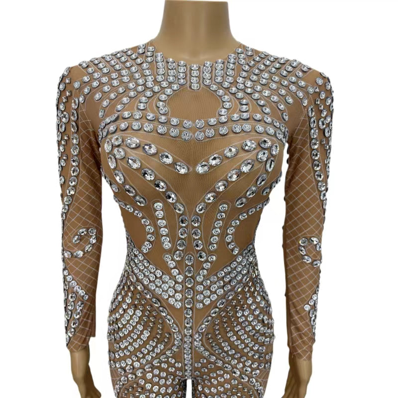 CELESINYI Zhizhuku Crystal Spider Jumpsuit
