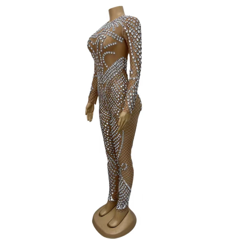 CELESINYI Zhizhuku Crystal Spider Jumpsuit
