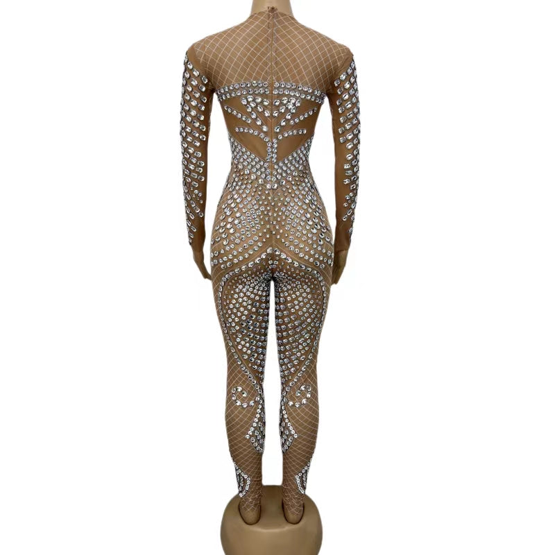 CELESINYI Zhizhuku Crystal Spider Jumpsuit