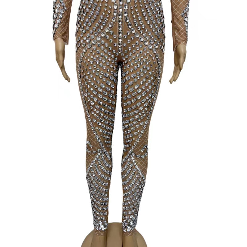 CELESINYI Zhizhuku Crystal Spider Jumpsuit