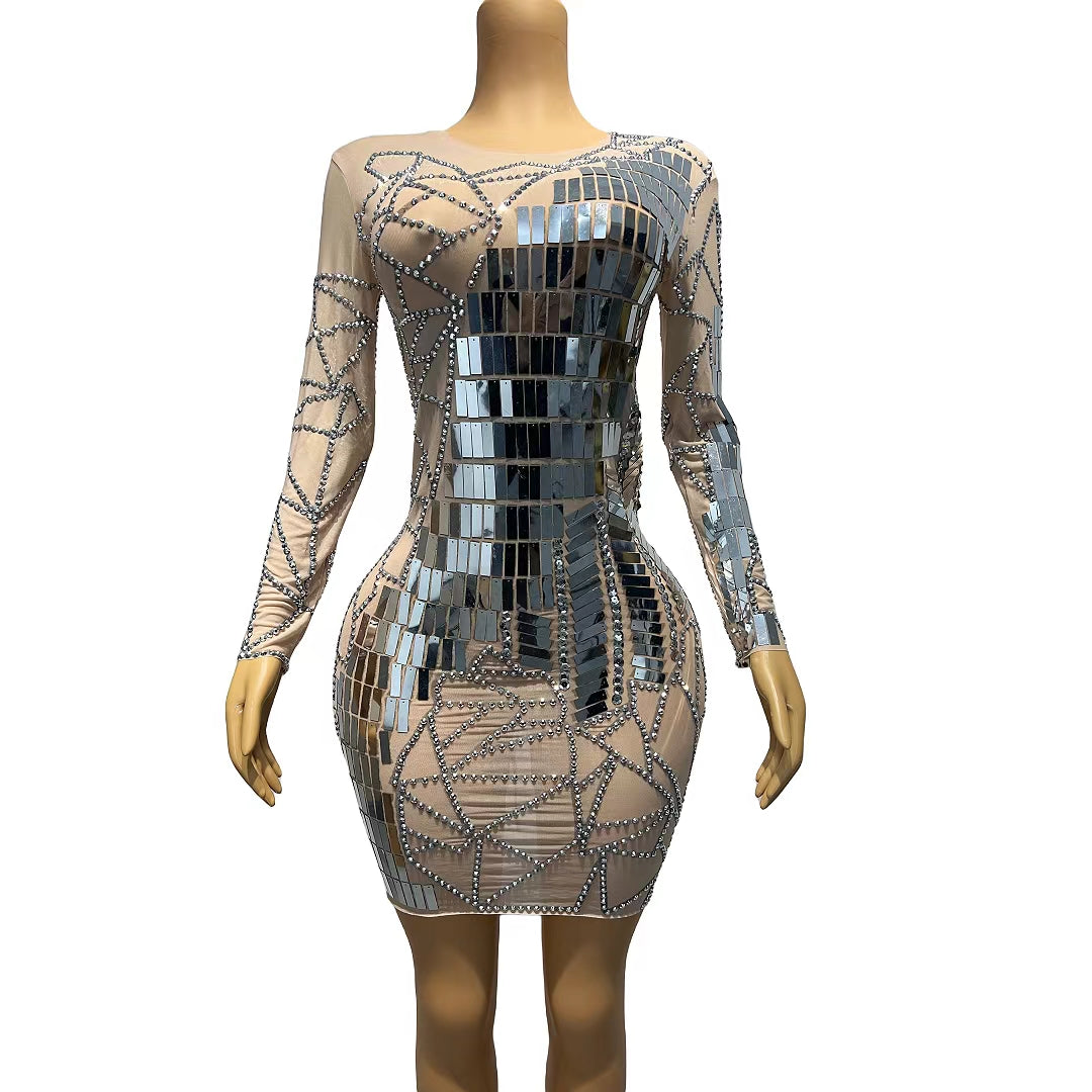 CELESINYI Yinsehuiyi Crystal Mirror Bodysuit