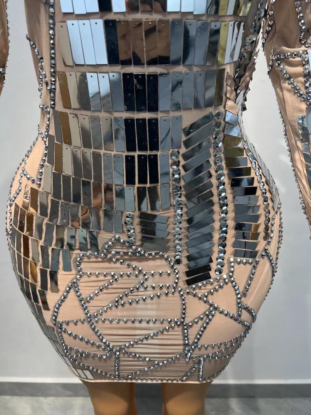 CELESINYI Yinsehuiyi Crystal Mirror Bodysuit