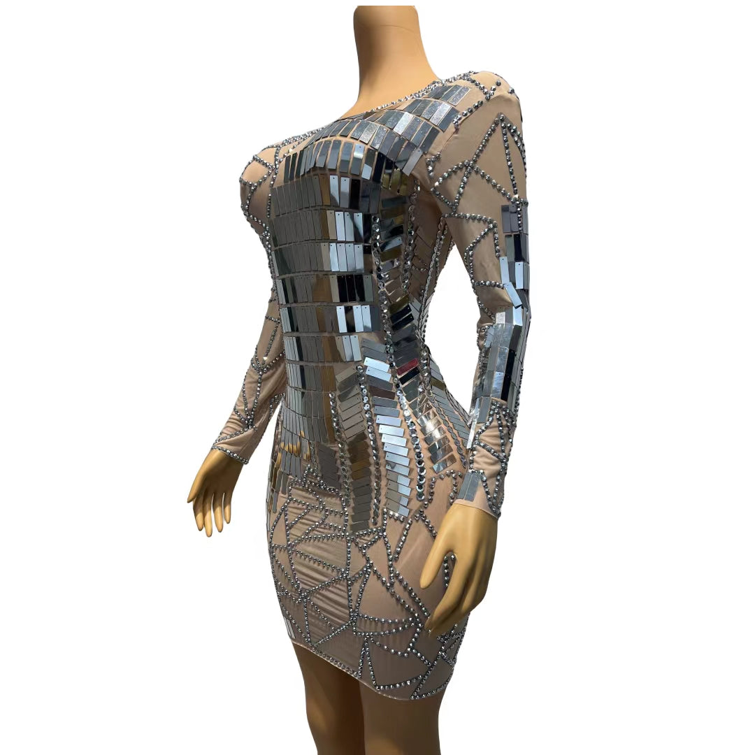 CELESINYI Yinsehuiyi Crystal Mirror Bodysuit