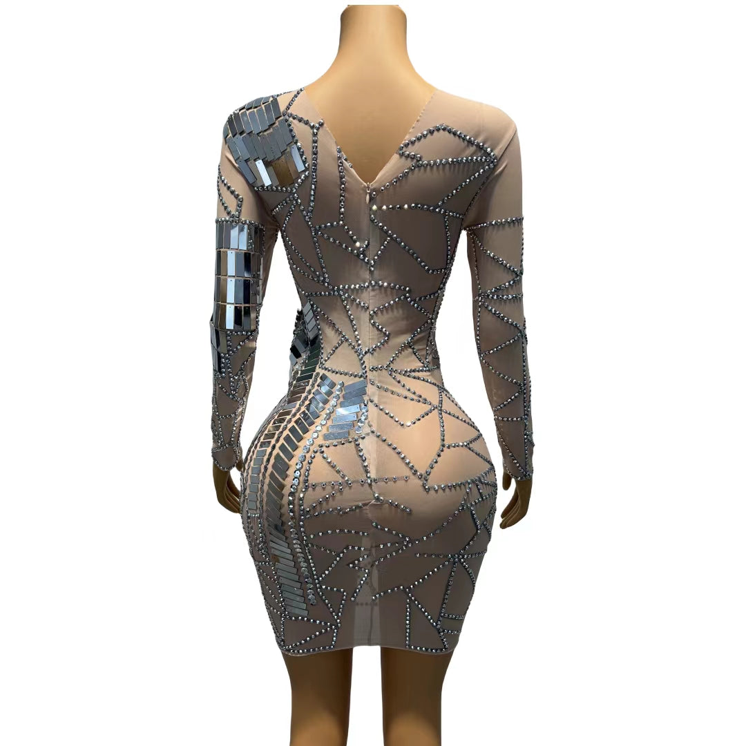 CELESINYI Yinsehuiyi Crystal Mirror Bodysuit