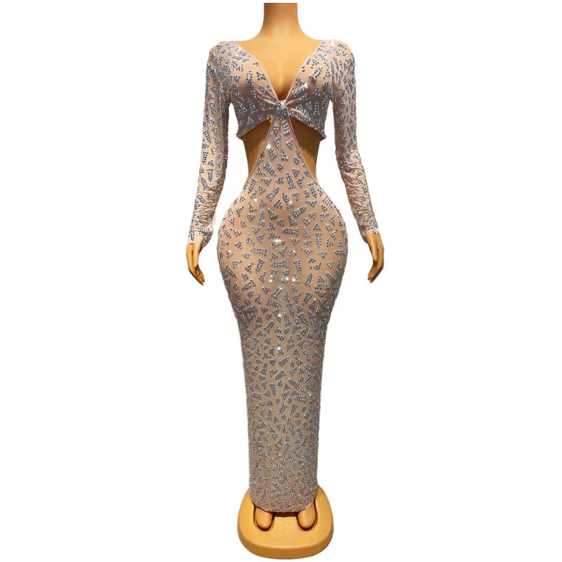CELESINYI Xingzhuang Crystal Twist Gown