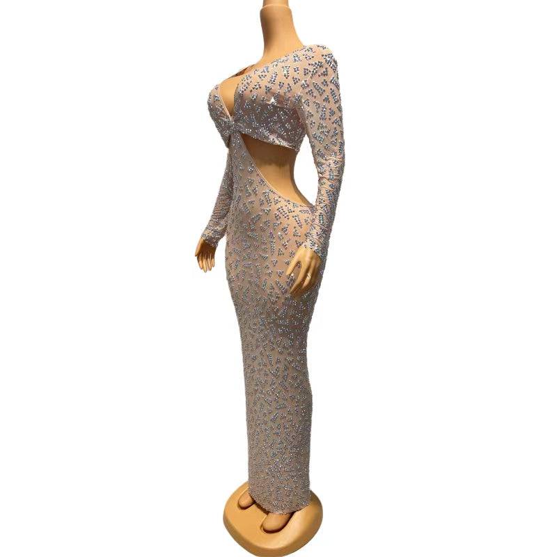 CELESINYI Xingzhuang Crystal Twist Gown