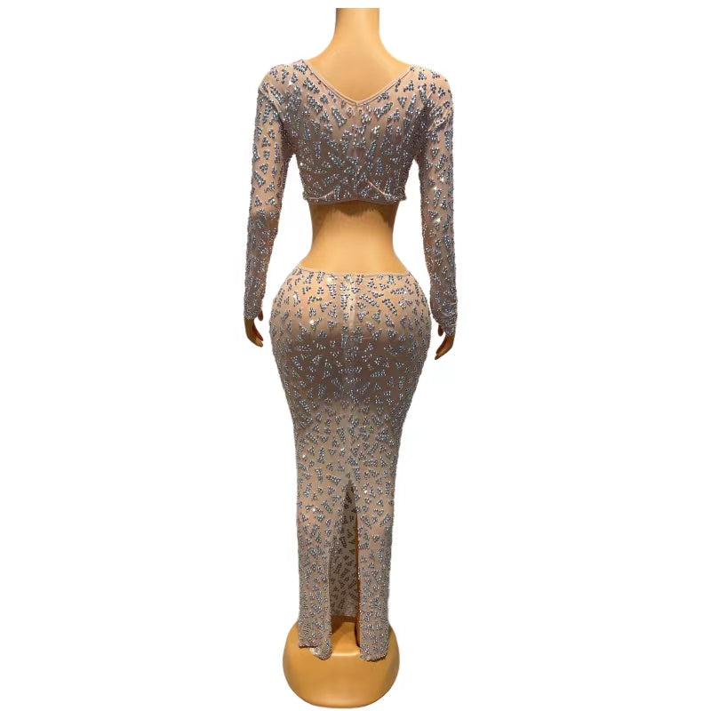 CELESINYI Xingzhuang Crystal Twist Gown
