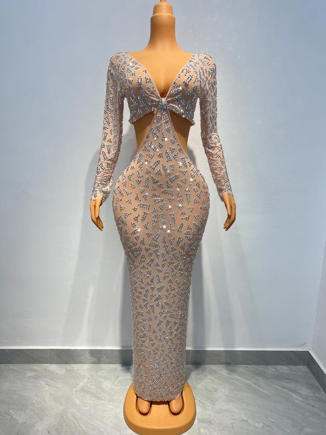 CELESINYI Xingzhuang Crystal Twist Gown