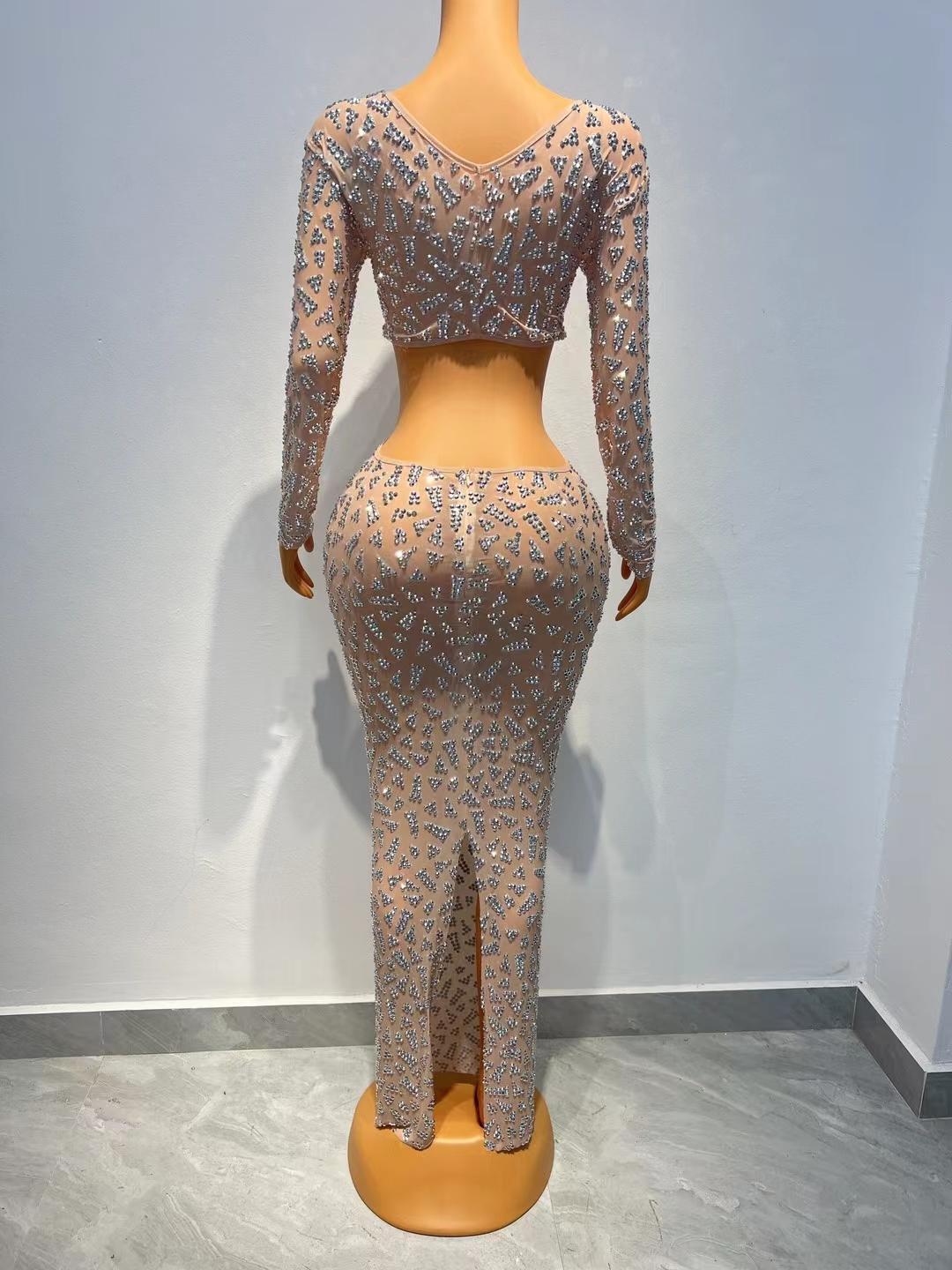 CELESINYI Xingzhuang Crystal Twist Gown