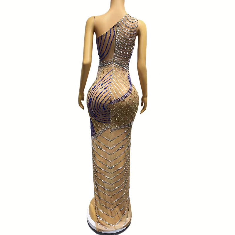 CELESINYI Xuanwo Crystal Blue Illusion Gown