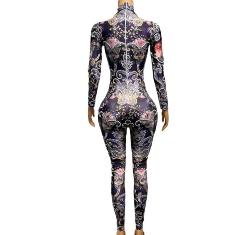 CELESINYI Meiguiku Crystal Rose Mini Dress