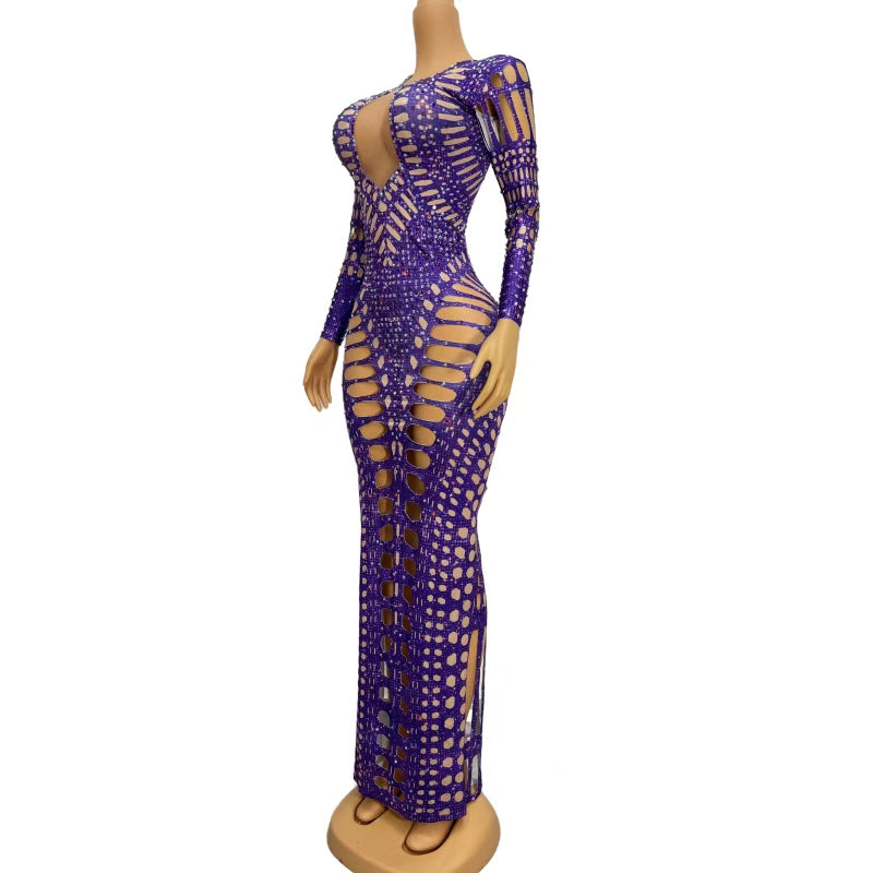 CELESINYI Zidong Crystal Purple Gown