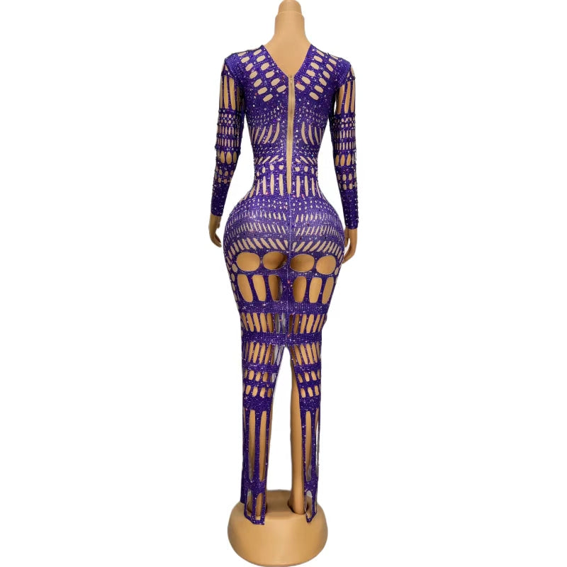 CELESINYI Zidong Crystal Purple Gown